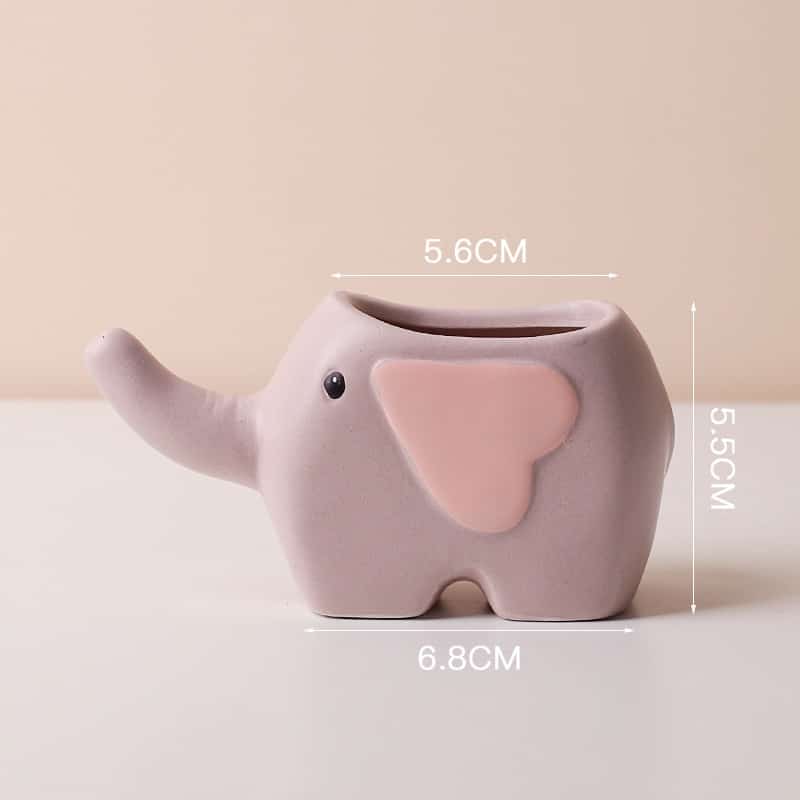 Pot créatif en céramique Elephant