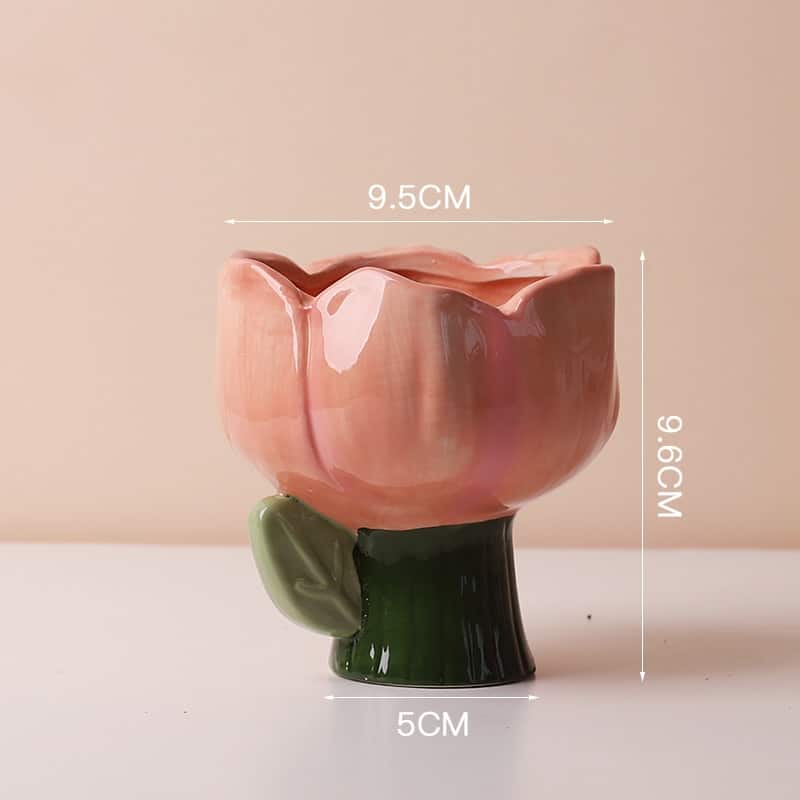 Pot créatif en céramique Fleur