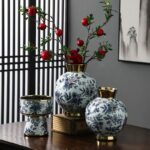 Cache-pot en céramique style asiatique vintage bouteille_15