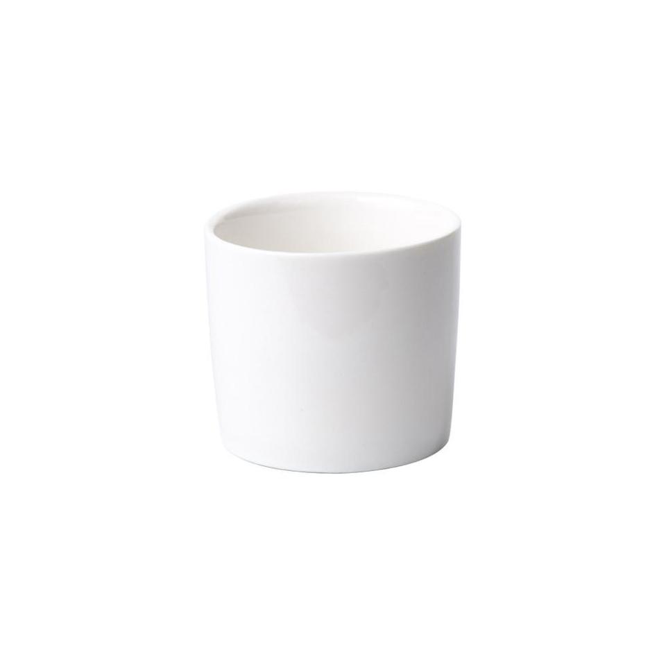 Cache Pot Blanc rond en céramique_4
