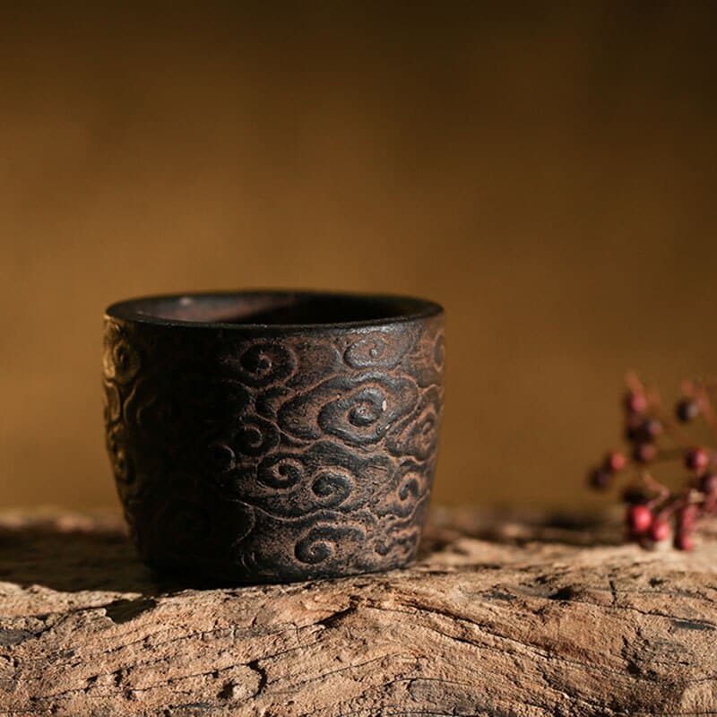 Cache pot en céramique style antique_4