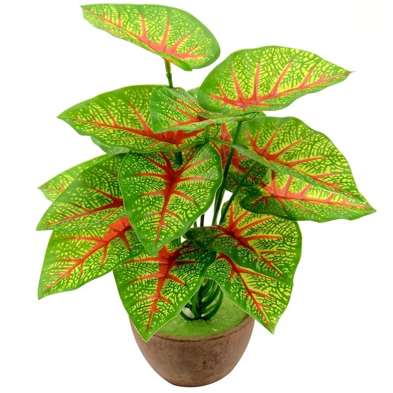 Plante à feuilles tropicales artificielle en plastique pour balcon_1