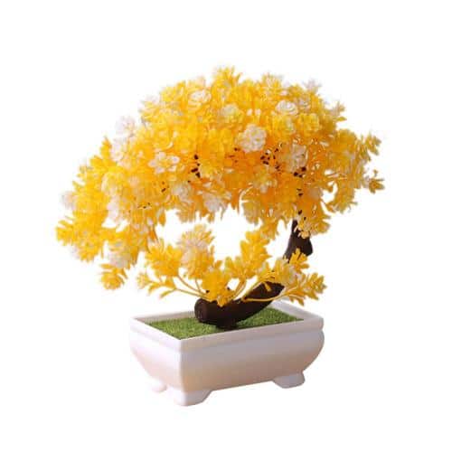 Plante artificielle bonsaï en pot pour la décoration de salon_12