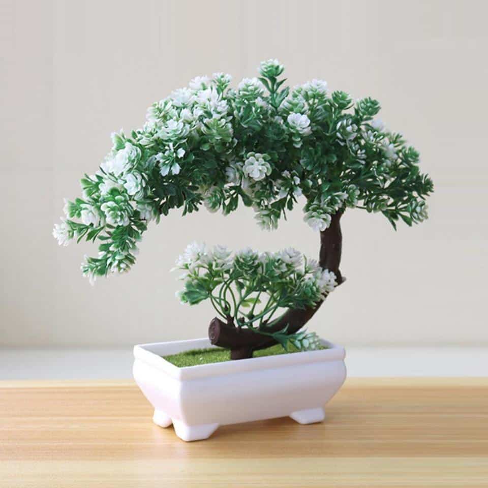 Plante artificielle bonsaï en pot pour la décoration de salon_4