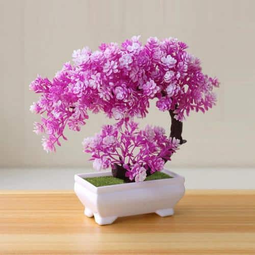 Plante artificielle bonsaï en pot pour la décoration de salon_6