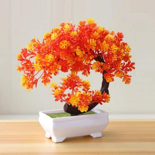 Plante artificielle bonsaï en pot pour la décoration de salon_9