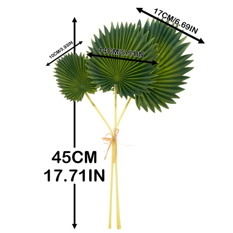 Plante pour balcon à feuilles de palmier tropicale artificielle_3