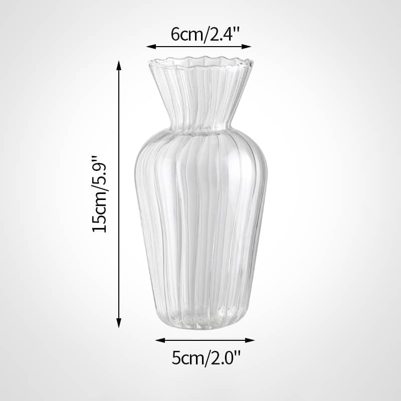 Transparent Glass Vases for Plant Bottle Flower Pot Nordic Creative Hydroponic Terrarium Arrangement Container Flower Table Vase Glass Vase L